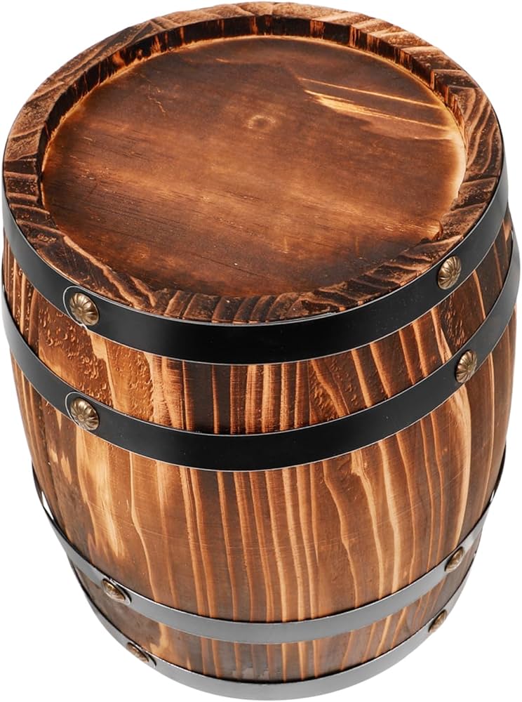 Amazon.co.jp: ORFOFE 木製樽装飾 小型オーク樽 バー レストラン用