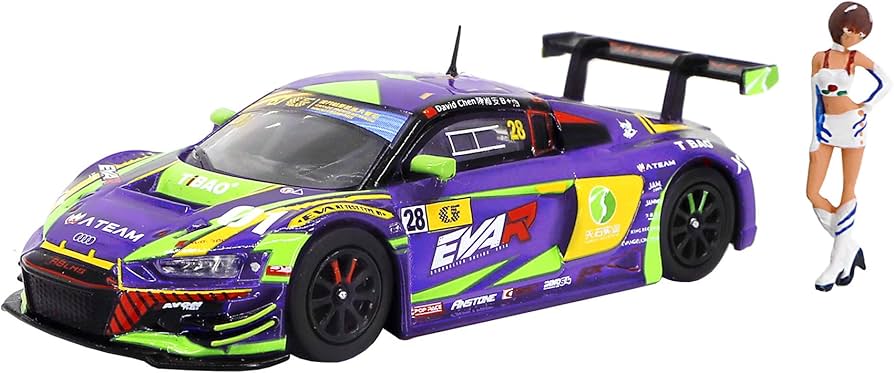 Amazon | POP RACE 1/64 アウディ R8 LMS エヴァ RT 初号機 TSRT R8