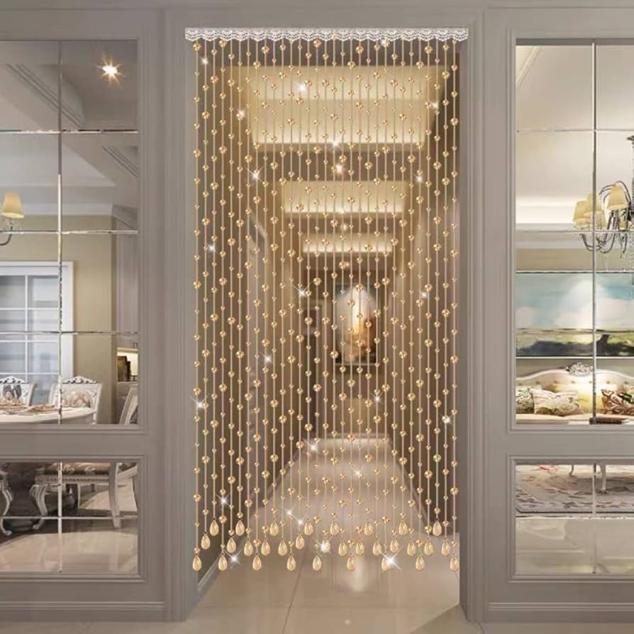 Amazon｜[YXSNG] 手作り 珠のれん おしゃれ カラー1 間仕切り 目隠し