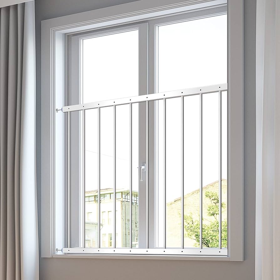 Amazon.co.jp: [おとさんゾウ] 窓からの転落防止 フェンス 78-90cm幅