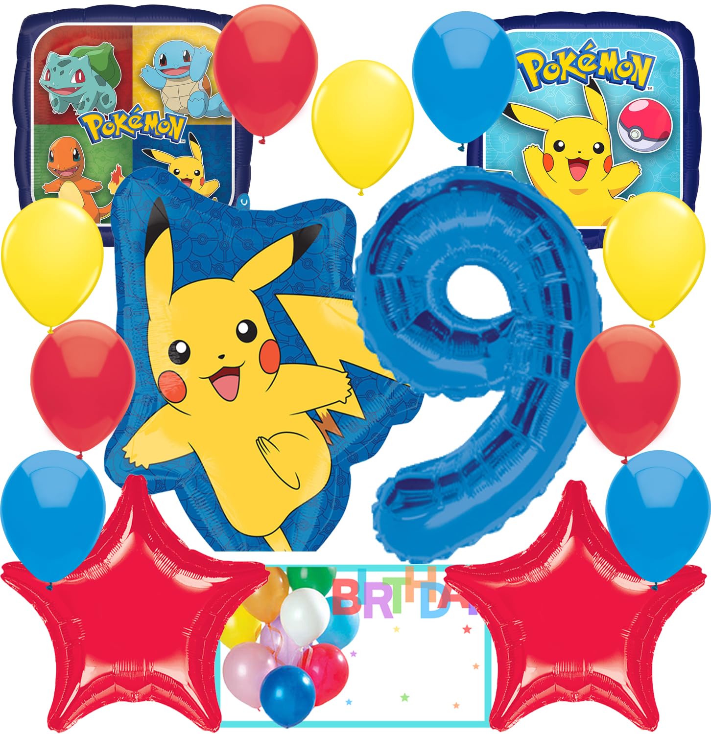 Amazon | Anagram ピカチュウ ホイルバルーンブーケセット | ポケモン