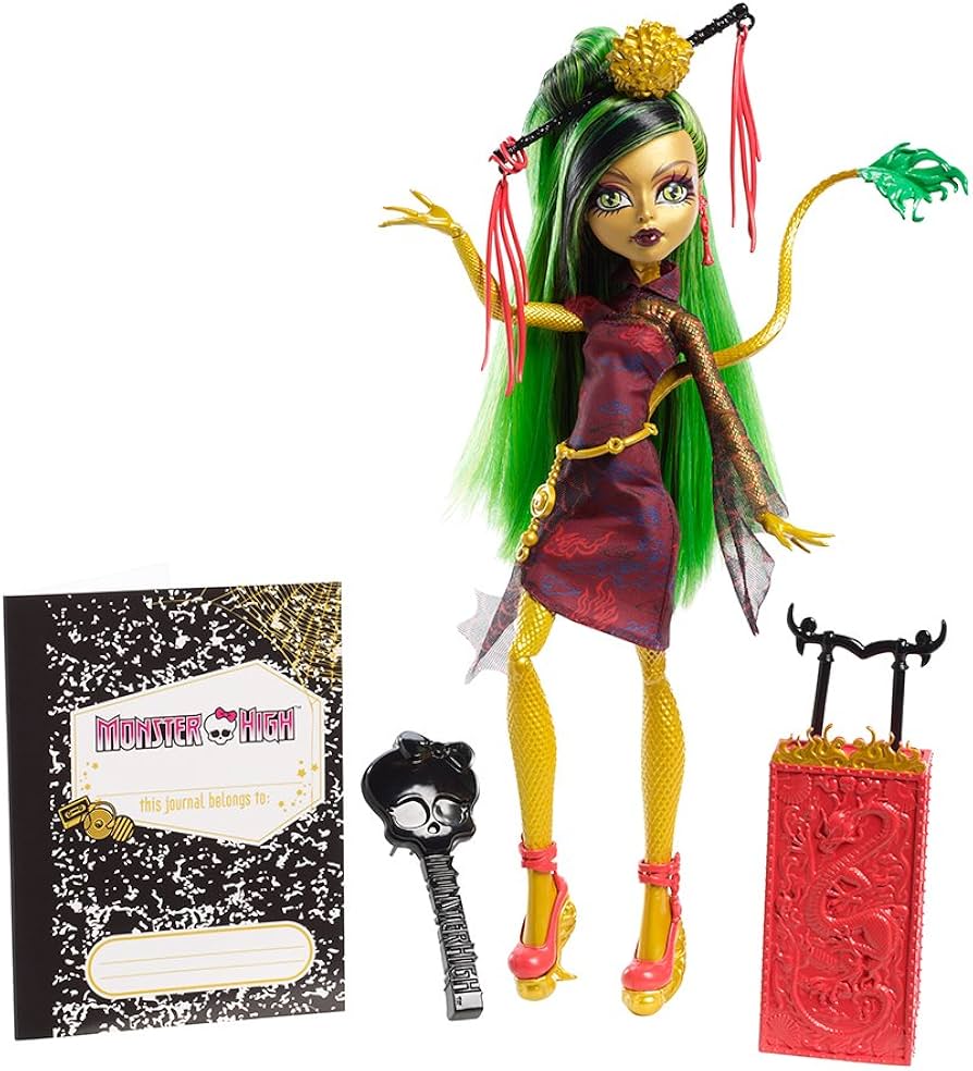 Amazon.com: Monster High Travel Scaris Jinafire Long Doll : Toys