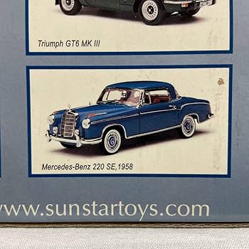 Amazon | 希少 Sun Star 1/18 Mercedes Benz 220 SE 1958 メルセデス