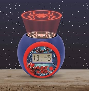 Amazon.com: LEXIBOOK - Marvel Spider-Man Projector Alarm Clock
