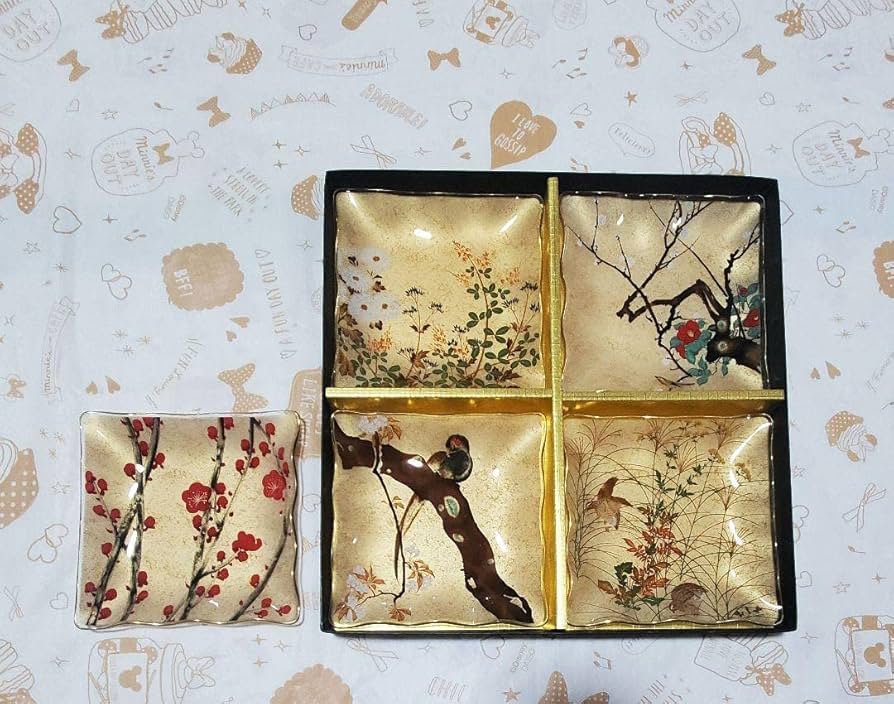 Amazon.co.jp: 光琳皿 5枚セット 尾形光琳 絵皿 : おもちゃ