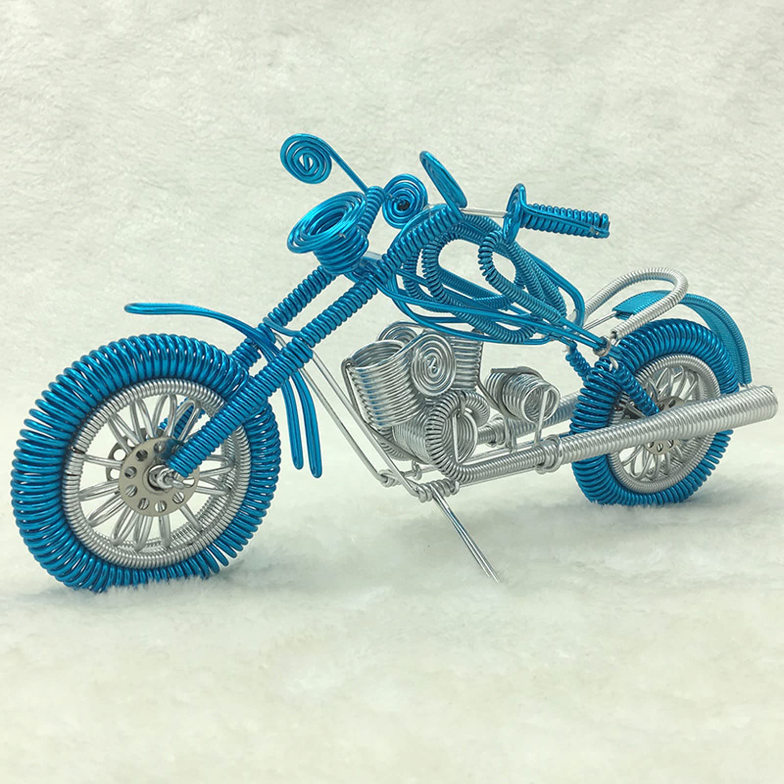 Amazon.co.jp: オートバイの彫刻、金属製のオートバイ アート、手作り