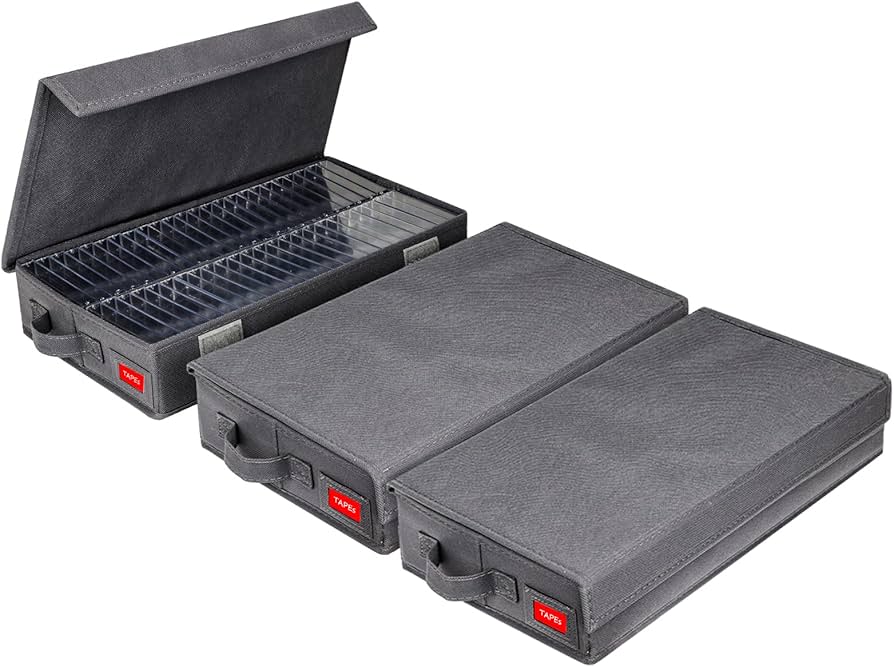 Amazon.co.jp: NUSWOR アップグレードカセットテープ収納ボックス