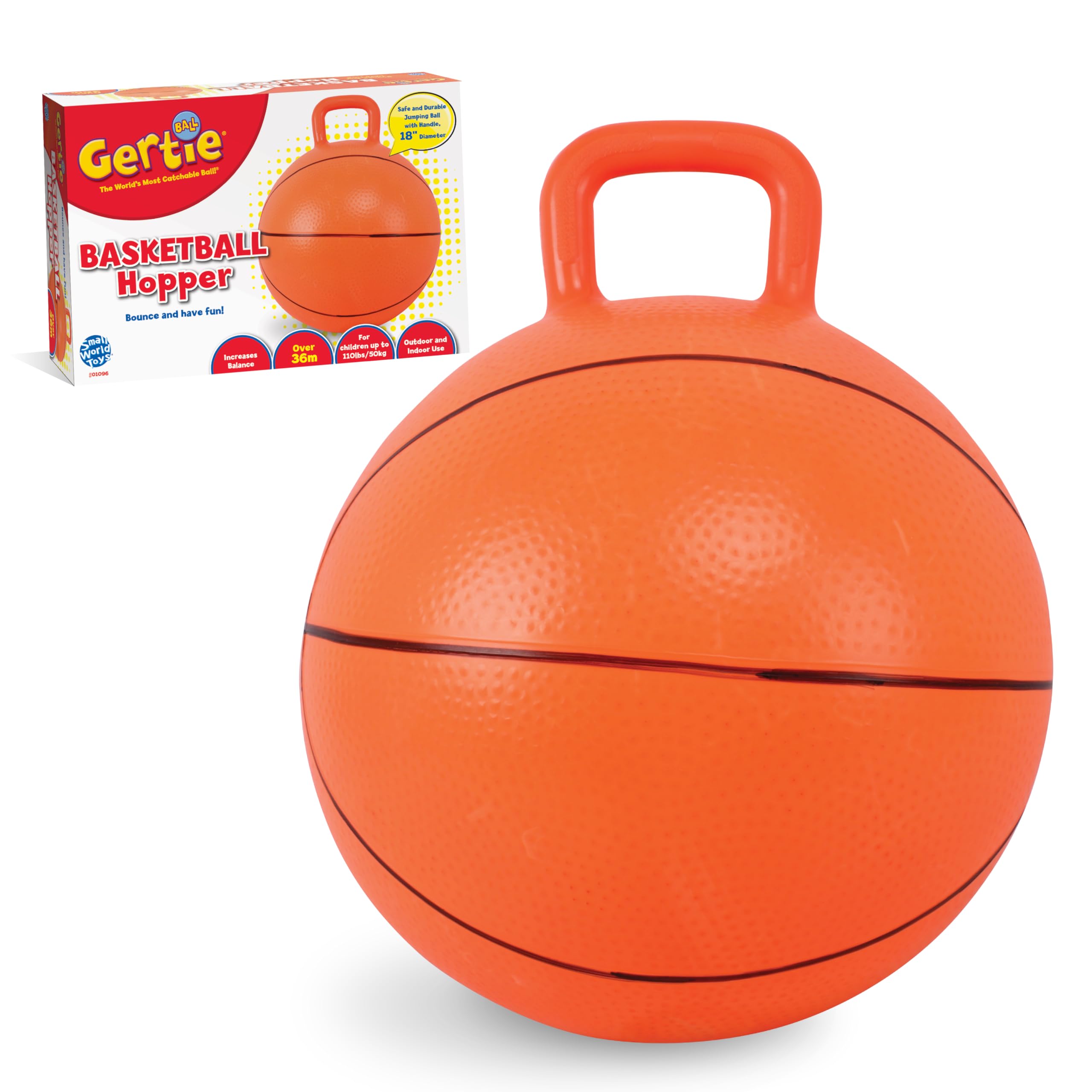 Amazon.com: Small World Toys Gertie Basketball Hopper Ball, 18