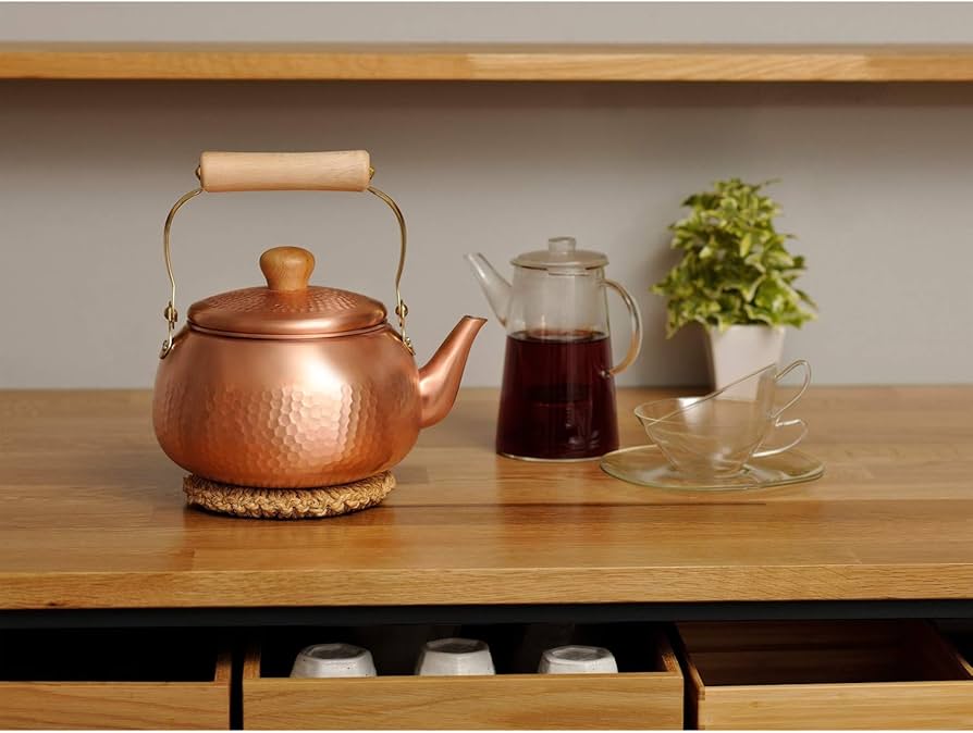 Amazon.co.jp: 和平フレイズ 燕三条製 純銅 やかん ケトル 2.4L ガス火