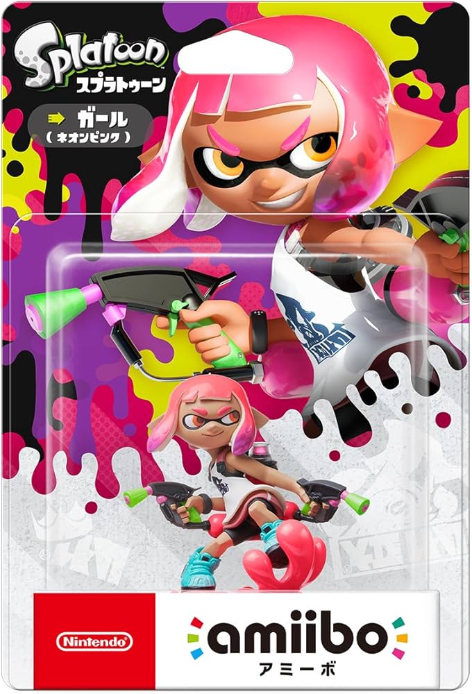 Amazon.co.jp: amiibo Girl - Neon Pink (Splatoon Series) : Video Games