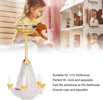 Amazon | ミニチュアシャンデリア ミニチュアシャンデリア 1/12