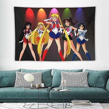 Amazon.co.jp: 美少女戦士セーラームーンタペストリー 壁掛け 壁飾り
