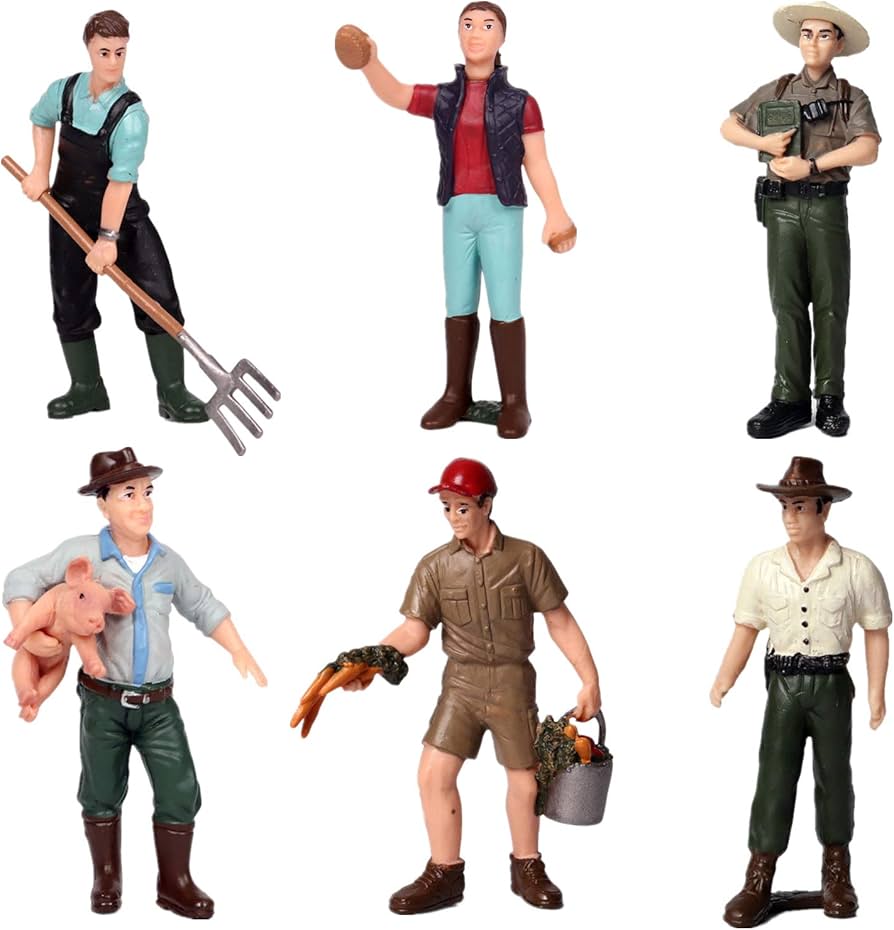 Amazon.com: Lana Toys Farm People Doll Farmer Cleaning Worker
