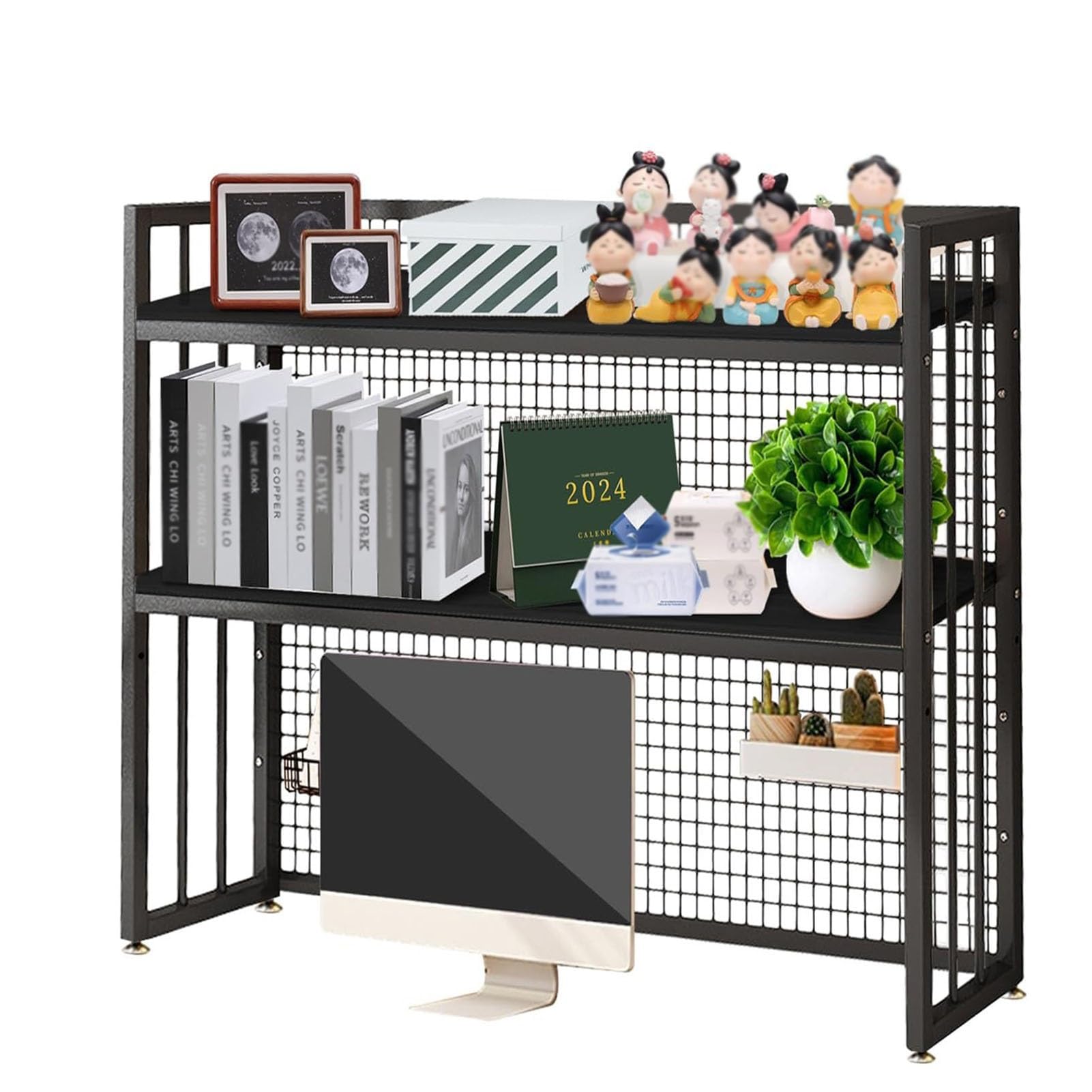 Amazon.co.jp: デスク上置き棚 - コンピューターデスク用デスクトップ