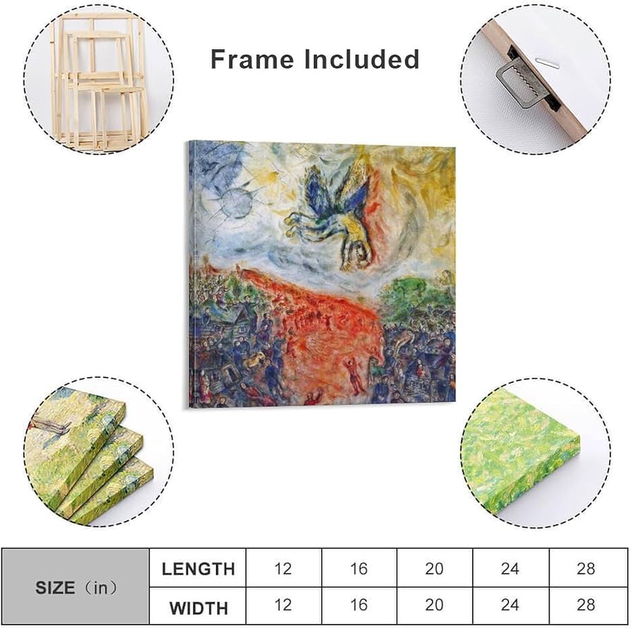 Amazon.co.jp: マルク・シャガール（イカロスの堕落）ポスター