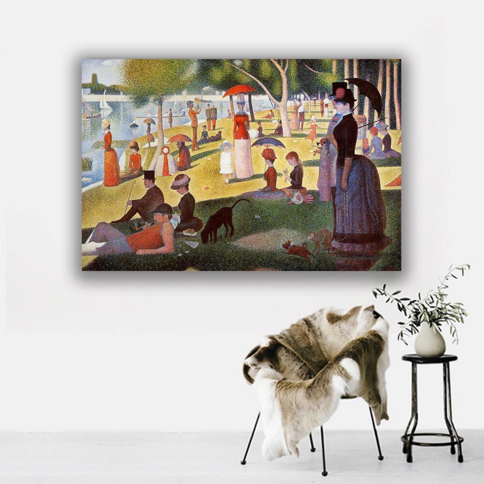 Amazon.co.jp: ジョルジュスーラ-有名な絵画の版画-ラグランデジャット