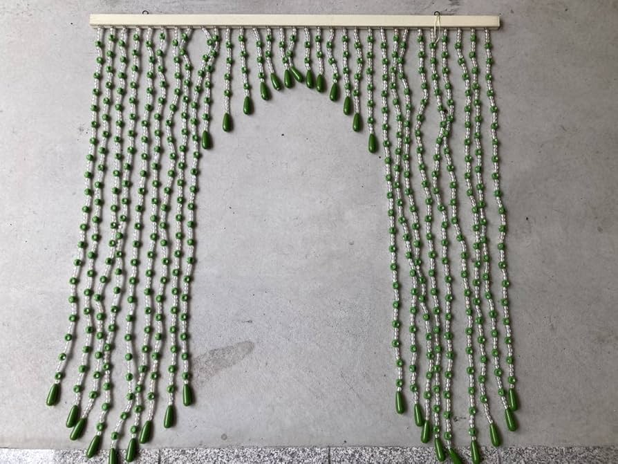 Amazon.co.jp: レトロ ビーズのれん アーチ型 珠のれん 暖簾 昭和