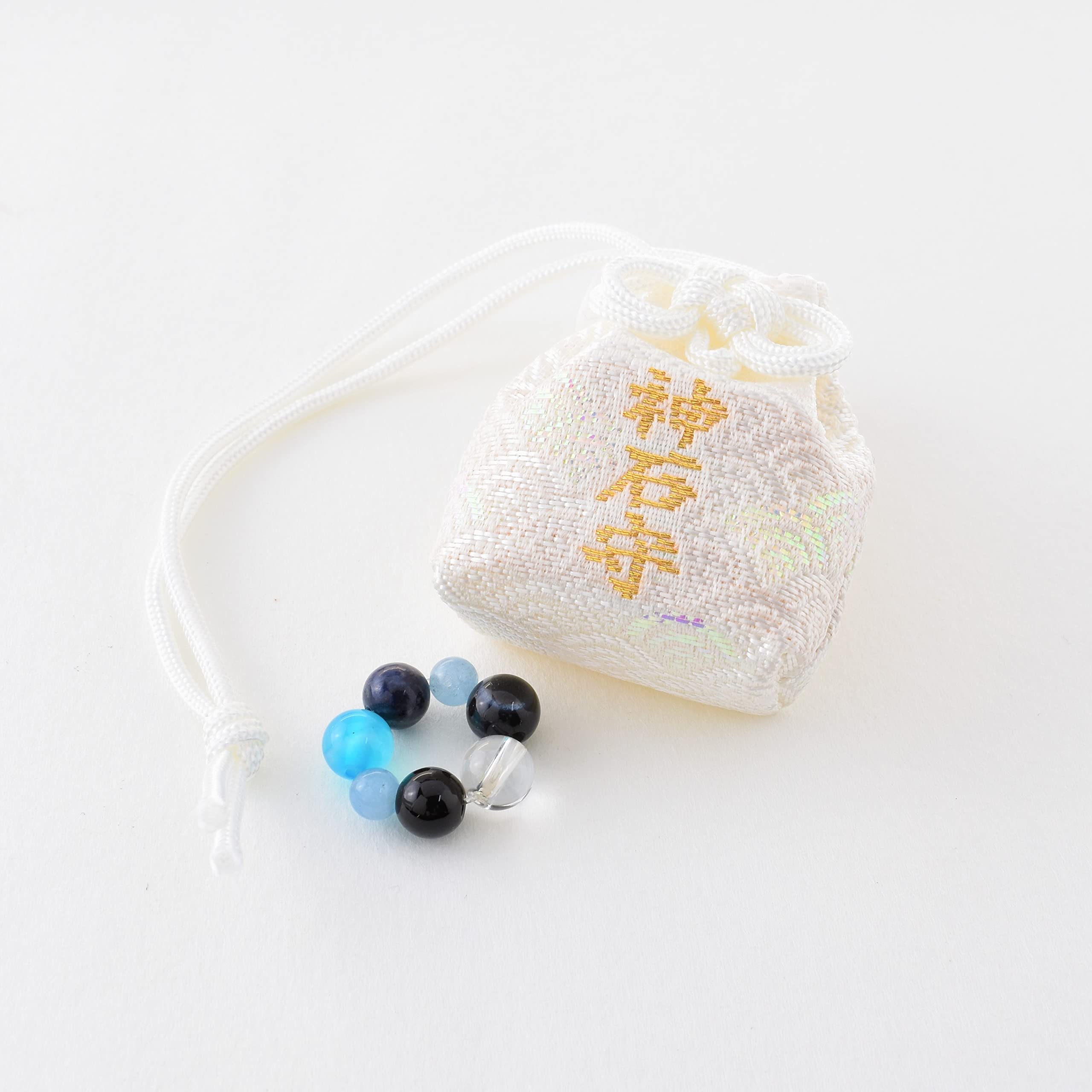 Amazon.co.jp: 白崎八幡宮 神社で手作りのパワーストーンお守り 7種の