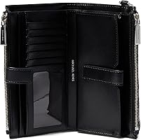 Amazon.com: Michael Kors Jet Set Double Zip Wristlet Natural/Black