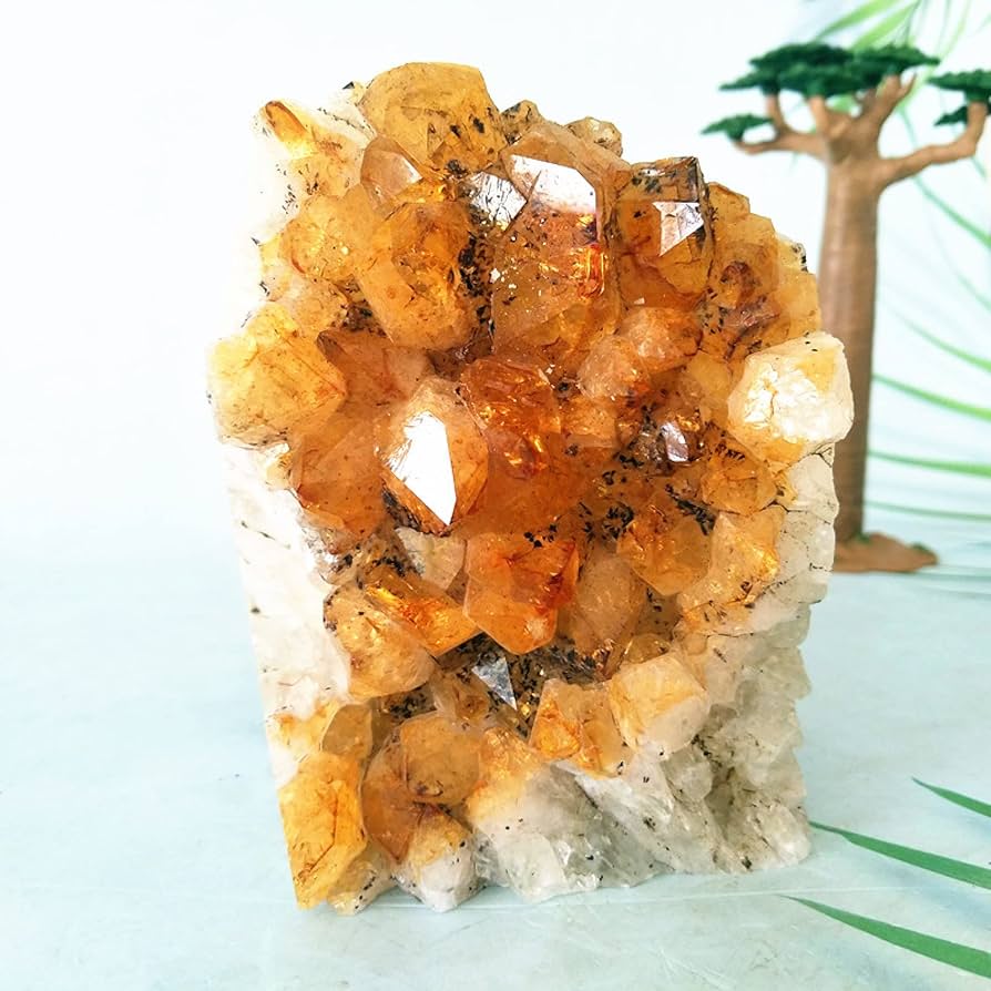 Amazon.co.jp: シトリンジオードストーンクォーツクリスタルスーパー