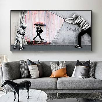 Amazon.co.jp: Banksy バンクシーンストリートグラフィティレプリカ