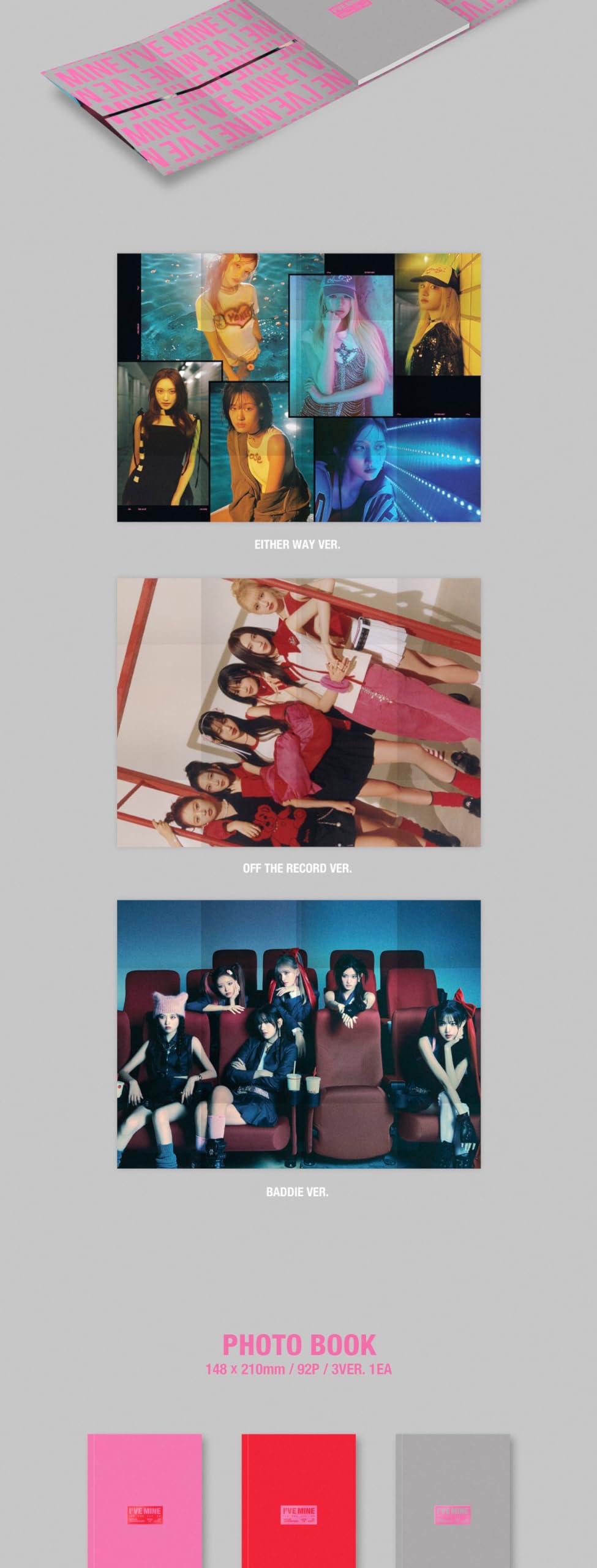 Amazon.co.jp: IVE I'VE MINE 1st EP Album Contents+Photocard+