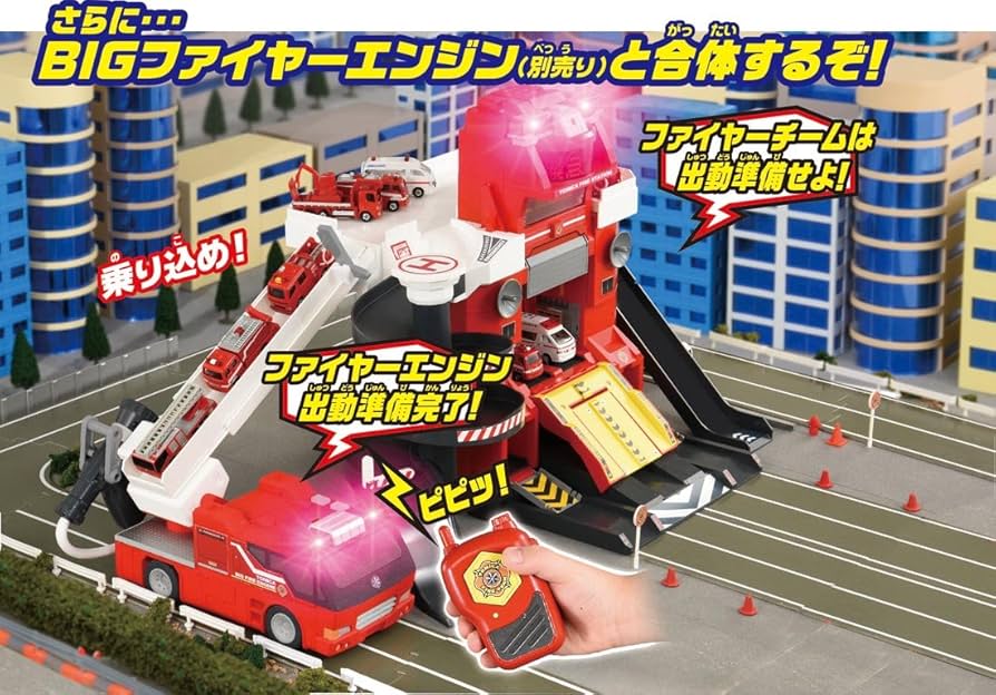 Amazon.co.jp: トミカ 無線でピピッと出動指令! 変形ファイヤー