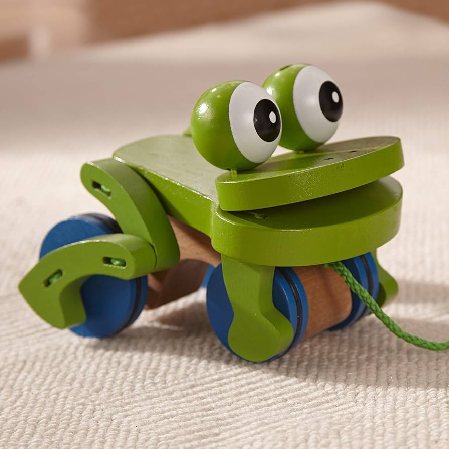 Melissa & Doug Deluxe Frolicking Frog Wooden Pull Toy : Amazon.ca