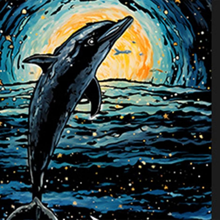 Amazon | rockible 子供のための新しいスクラッチアートセット, イルカ