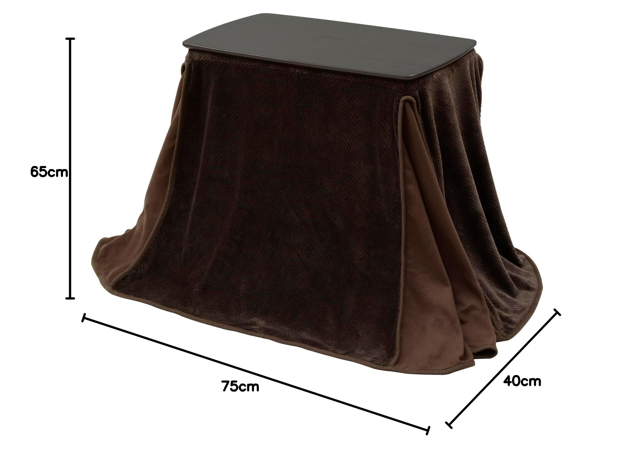 Amazon | [山善] こたつ テーブル 専用布団セット 幅75×奥行40×高さ55