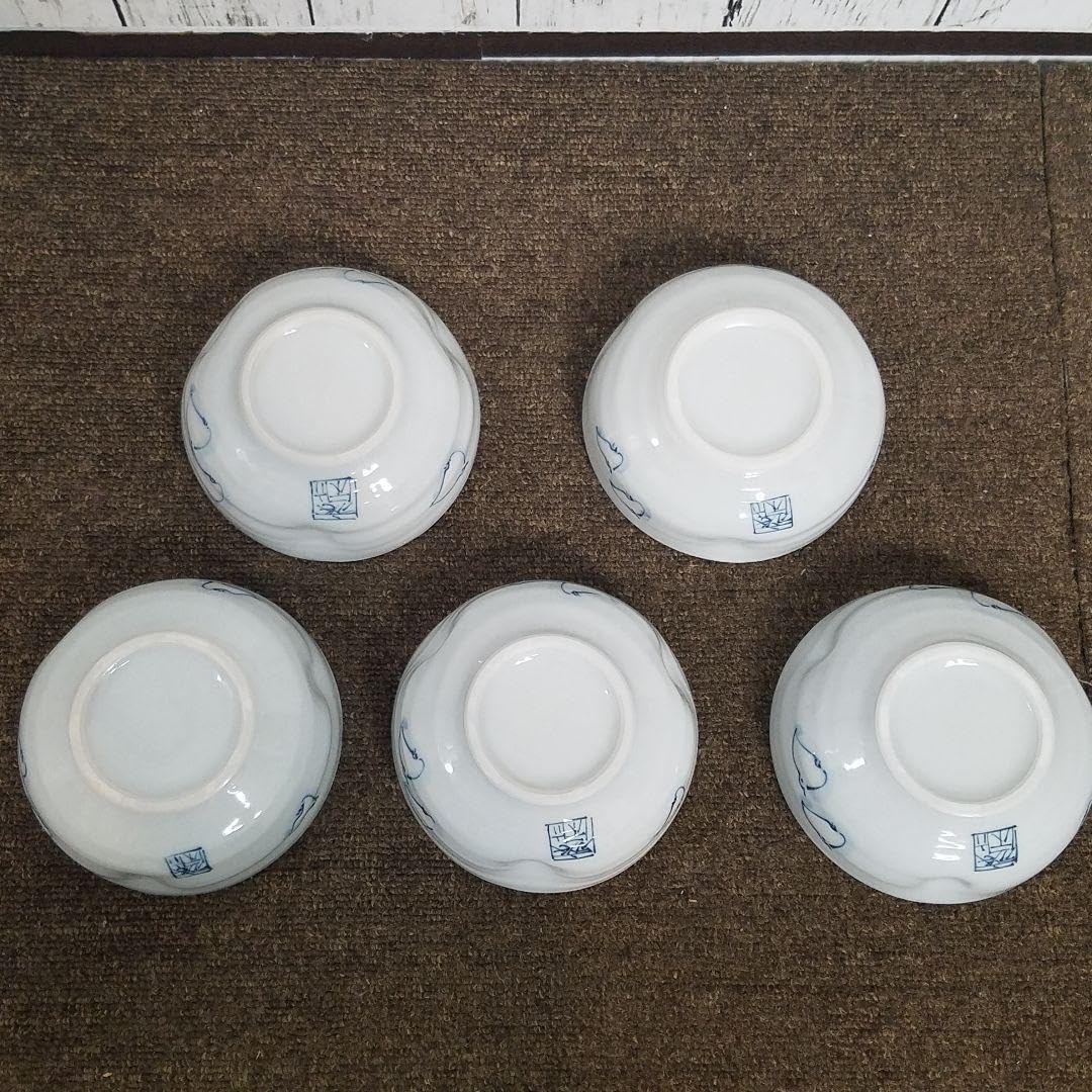 Amazon.co.jp: 六齋窯 村田幸之介 山水 小鉢揃え 5客 : Home & Kitchen