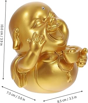 Amazon.co.jp: MUSISALY シー色弥勒仏置物 レジン製デスクトップ装飾
