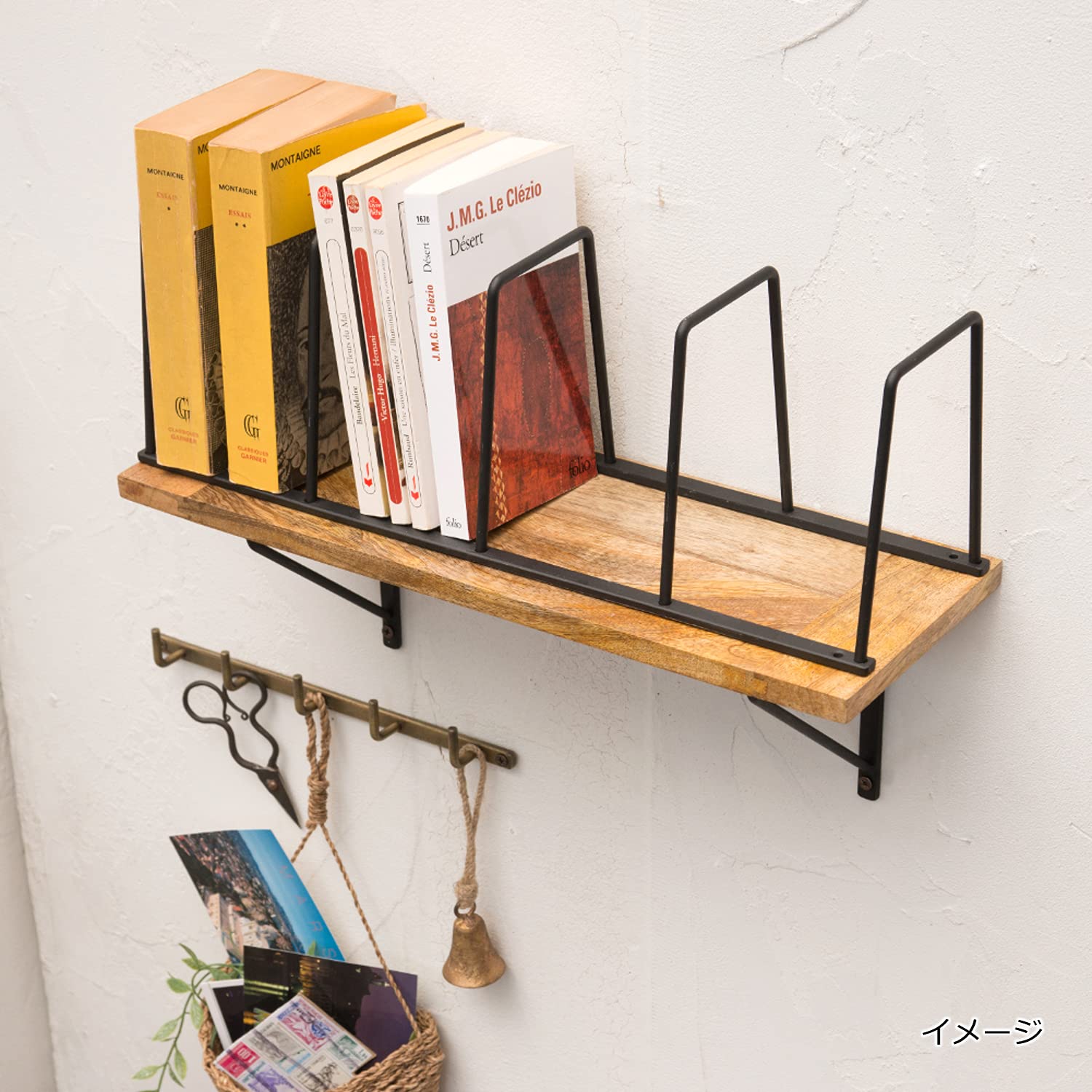 Amazon.co.jp: ポッシュリビング アイアンブックスタンドS