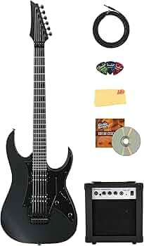 Amazon.com: Ibanez GRGR330EX RG Gio Electric Guitar - Black Flat