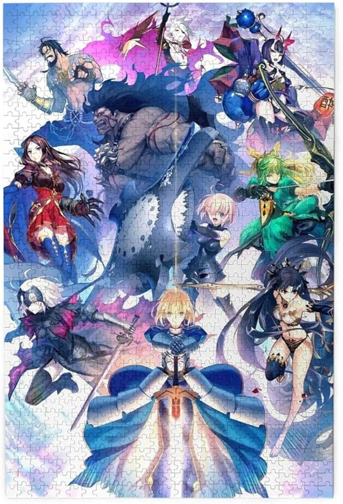 Amazon.co.jp: Fate Fgo フェイトパズル 1000ピース 木製パズル 手作り