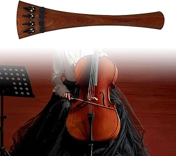 Amazon | Dickly アジャスター付きチェロテールピース、軽量木製テール