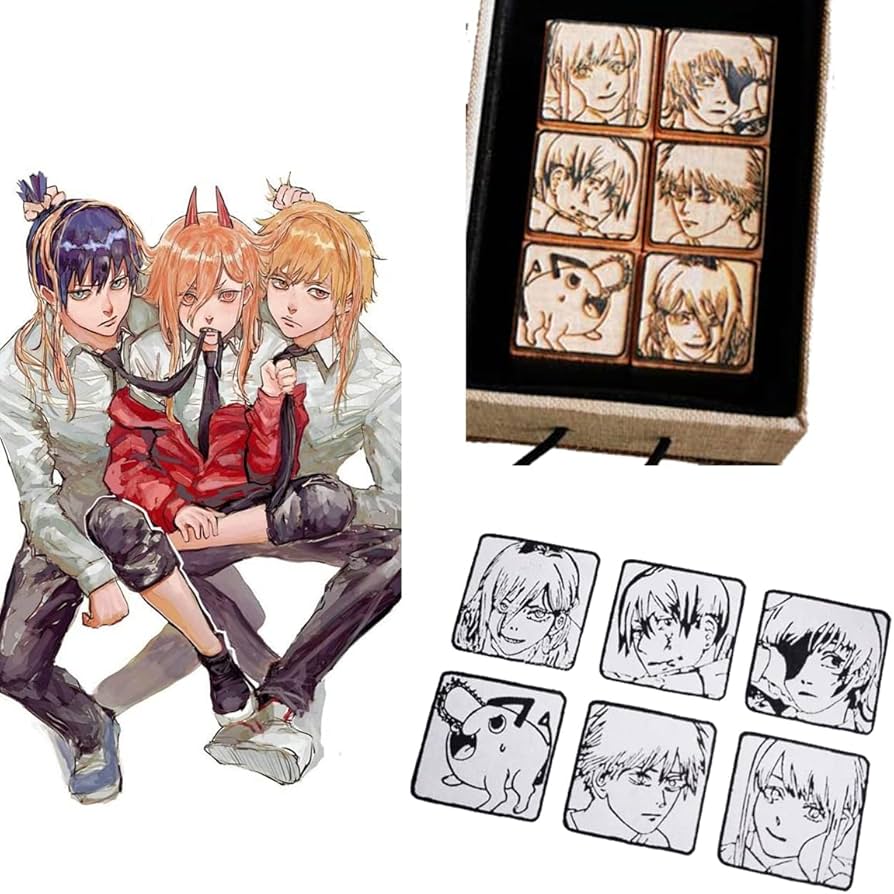 Amazon.co.jp: 印鑑 チェンソーマン ハンコ スタンプ はんこ インク