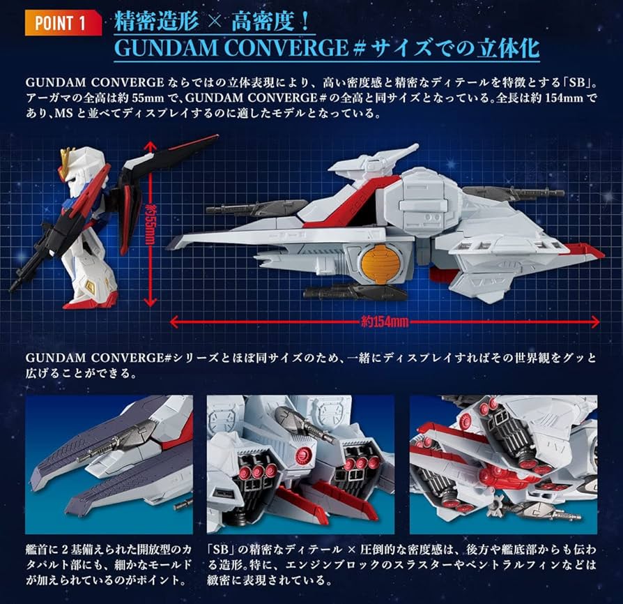 Amazon | ガンダム FW GUNDAM CONVERGE SB アーガマ級強襲用宇宙巡洋艦
