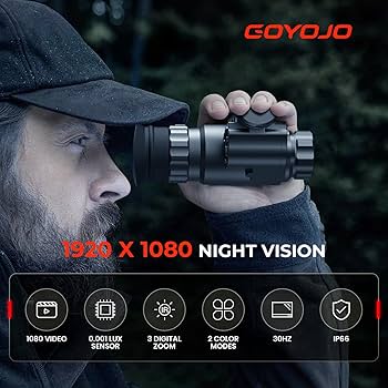 Amazon | NVG10 ナイトビジョン 単眼鏡 ヘッドマウント ハンティング