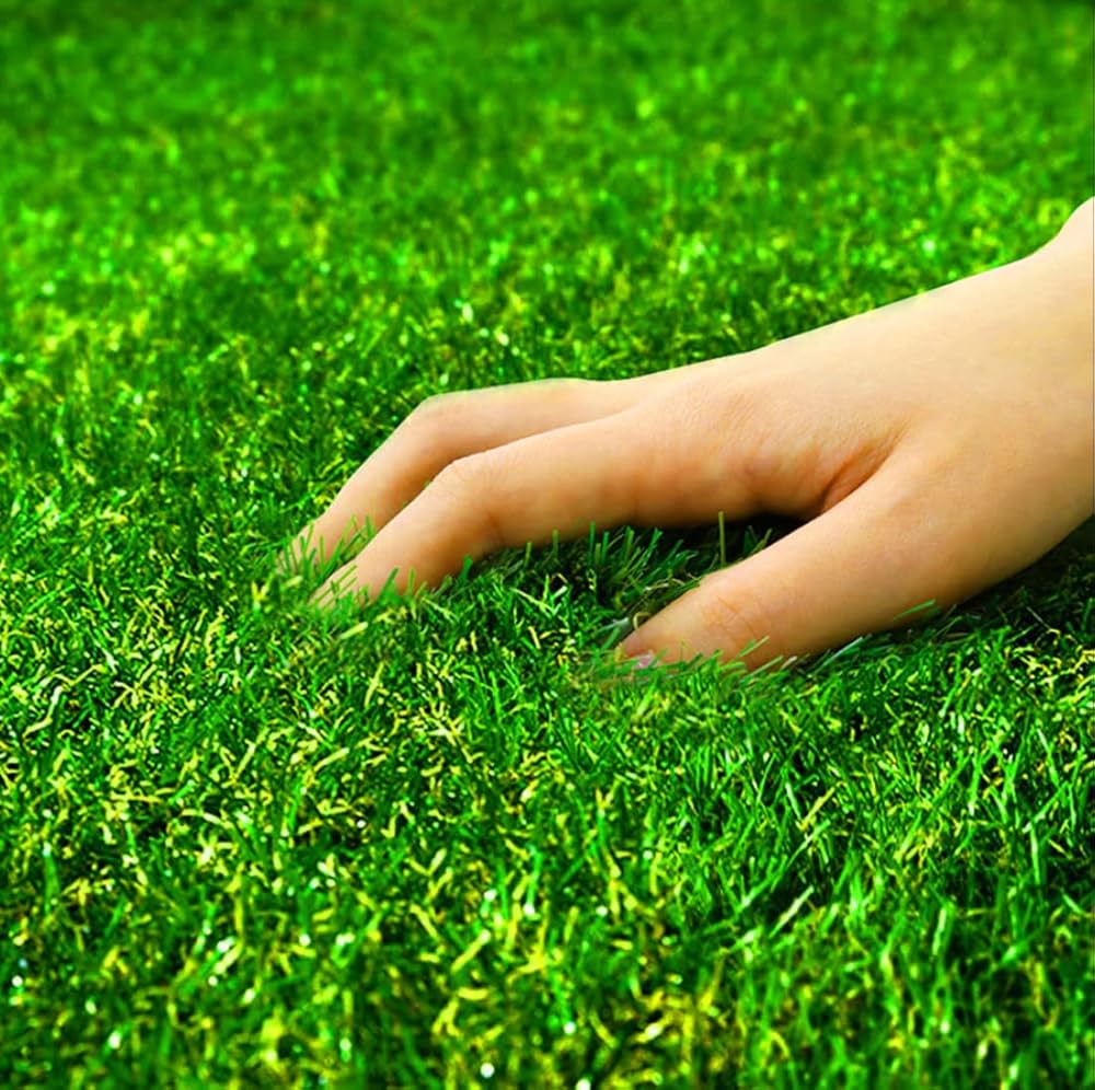 Amazon | FIFA公認生産工場製 人工芝 1m×1m 芝丈 38mm 夏色 U字ピン4本