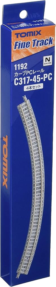 Amazon | TOMIX Nゲージ カーブPCレール C317-45-PC F 4本セット 1192