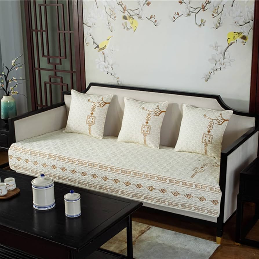 Amazon｜[XMTAN] ソファーカバー マルチカバー 中華 竹 中国風 ペット