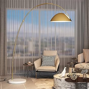 Amazon.co.jp : モダンゴールド 70インチ アークフロアランプ 吊り下げ