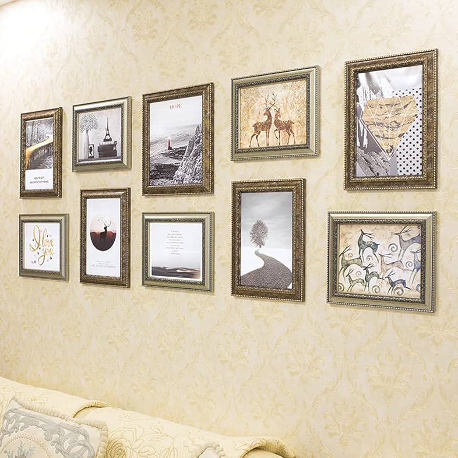 Amazon.co.jp: フォトフレームセットヴィンテージ額縁アンティーク