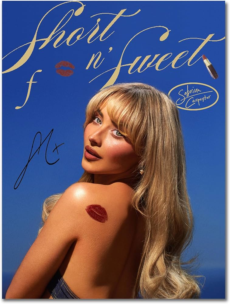 ZHXDMXHY Sabrina Carpenter Poster - Signed Gifts, Merch for Room