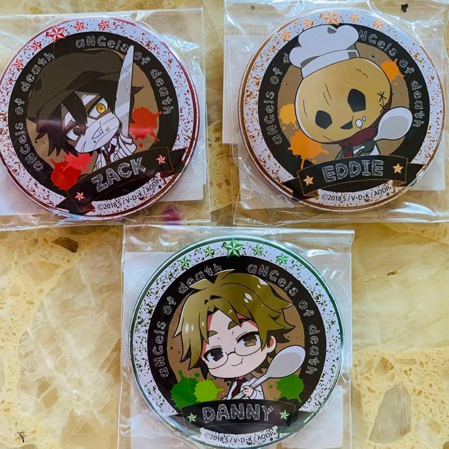Amazon.co.jp: 殺戮の天使 ザック エディ ダニー ごちきゃら缶バッジ