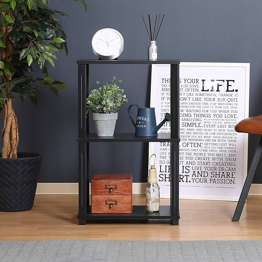 Amazon｜不二貿易(Fujiboeki) オープンラック シェルフ 3段 幅47×奥行