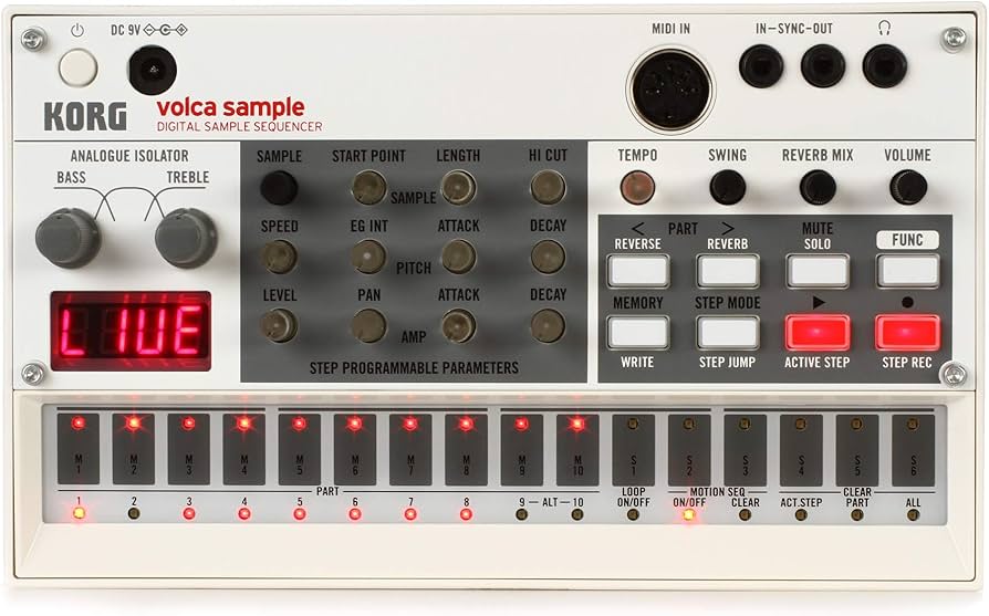 Amazon | KORG デジタル サンプラー volca sample シンセサイザー 電池