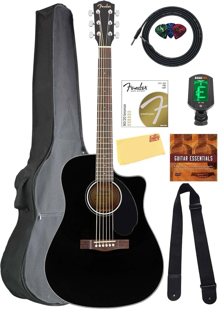 Amazon.com: Fender CD-60SCE Solid Top Dreadnought Acoustic