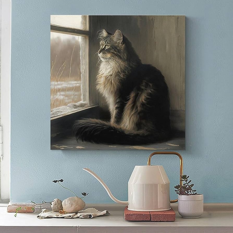 Amazon.co.jp: アンドリュー・ワイエス ポスターかわいいメインクーン